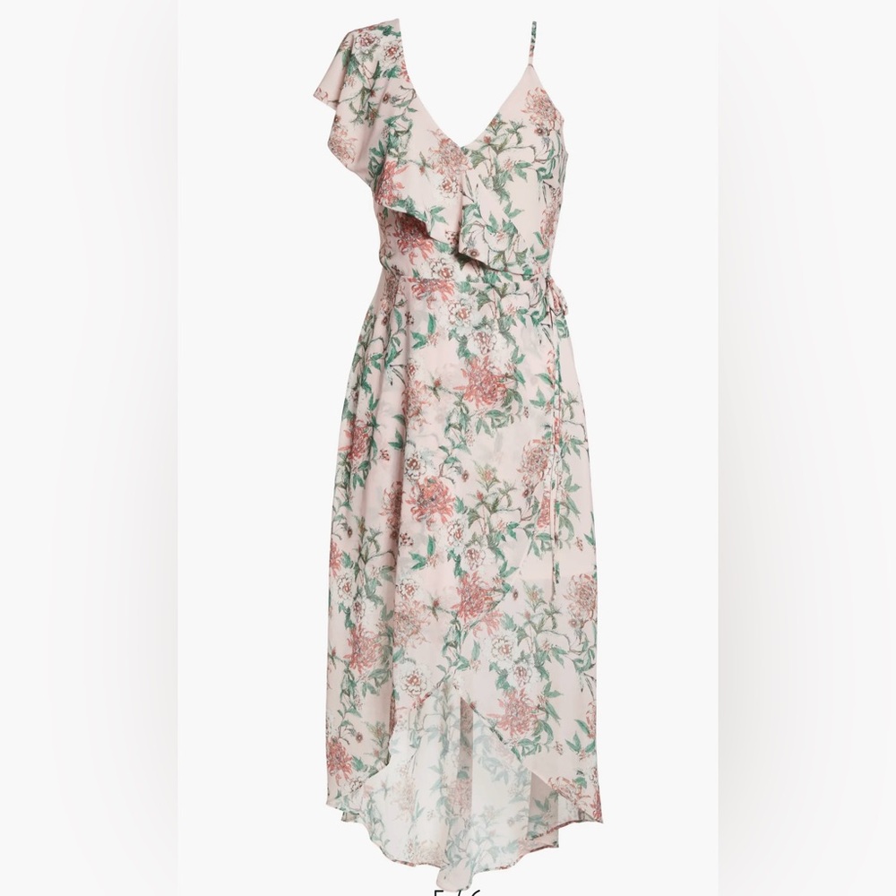 Adelyn Rae - Hannah Asymmetrical Ruffle Midi - Picture 5 of 12
